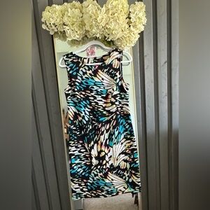 Vibrant Sleeveless Patterned Dress